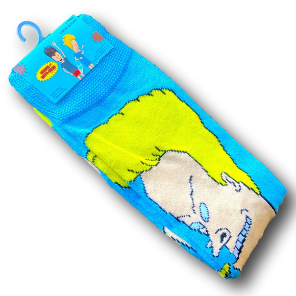 3/$20 Beavis Funny Novelty Crew Socks - NWT - Picture 4 of 4